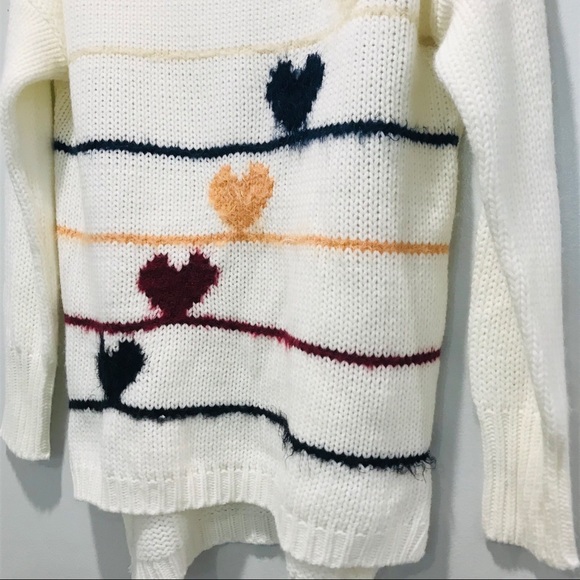 AX Paris knit heart oversized slouchy sweater - Picture 11 of 11